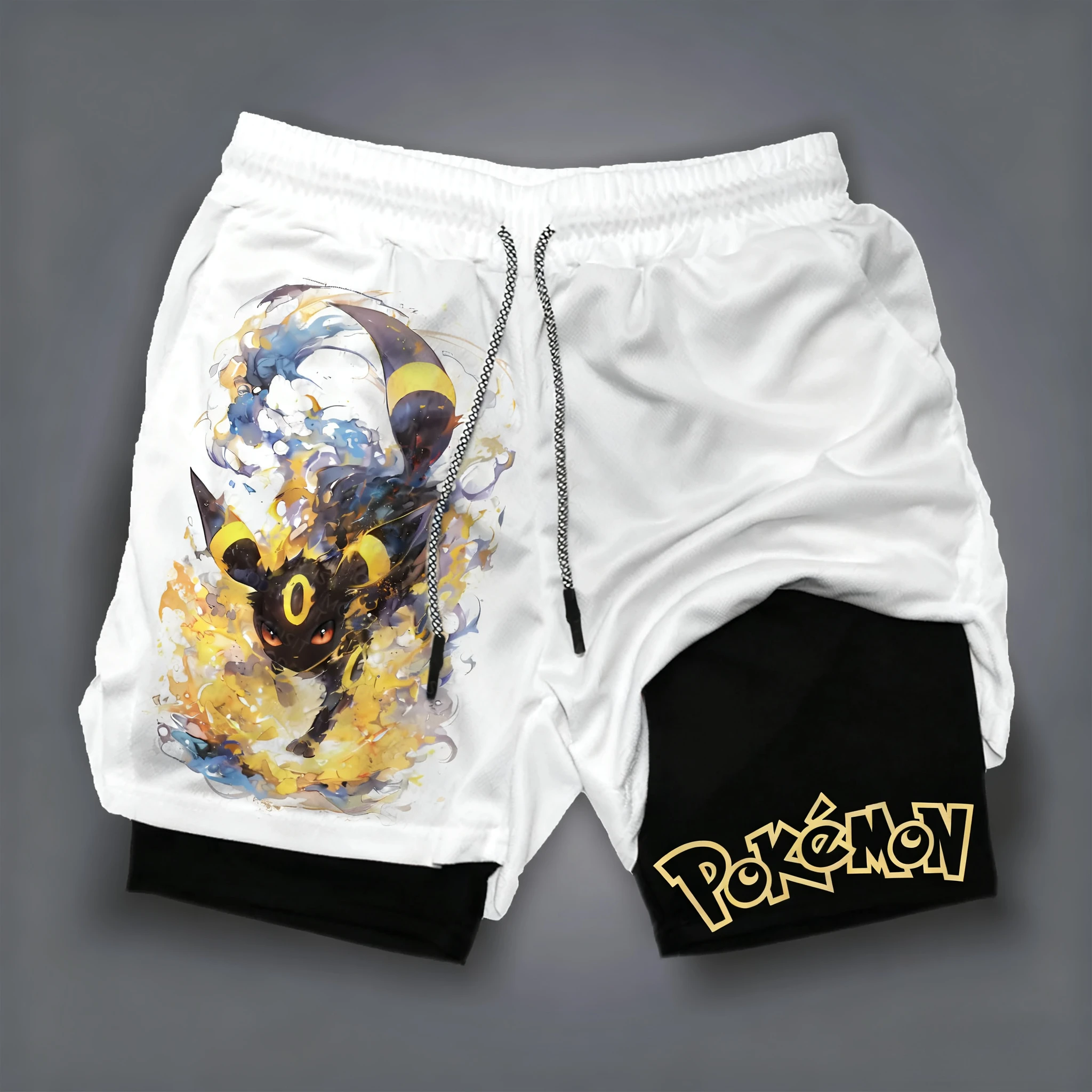 Outdoor Sport Hat - Pokémon Anime Witte Dubbellaagse Shorts 2026