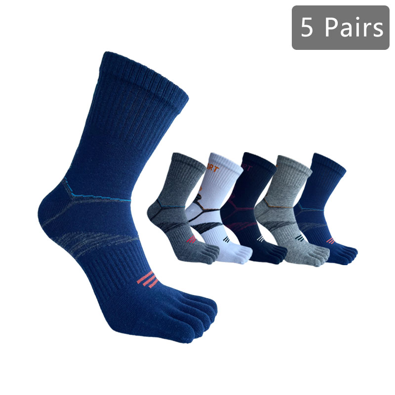 Outdoor Sport Dress - 1/5 paar atletische sportsokken teen fitness