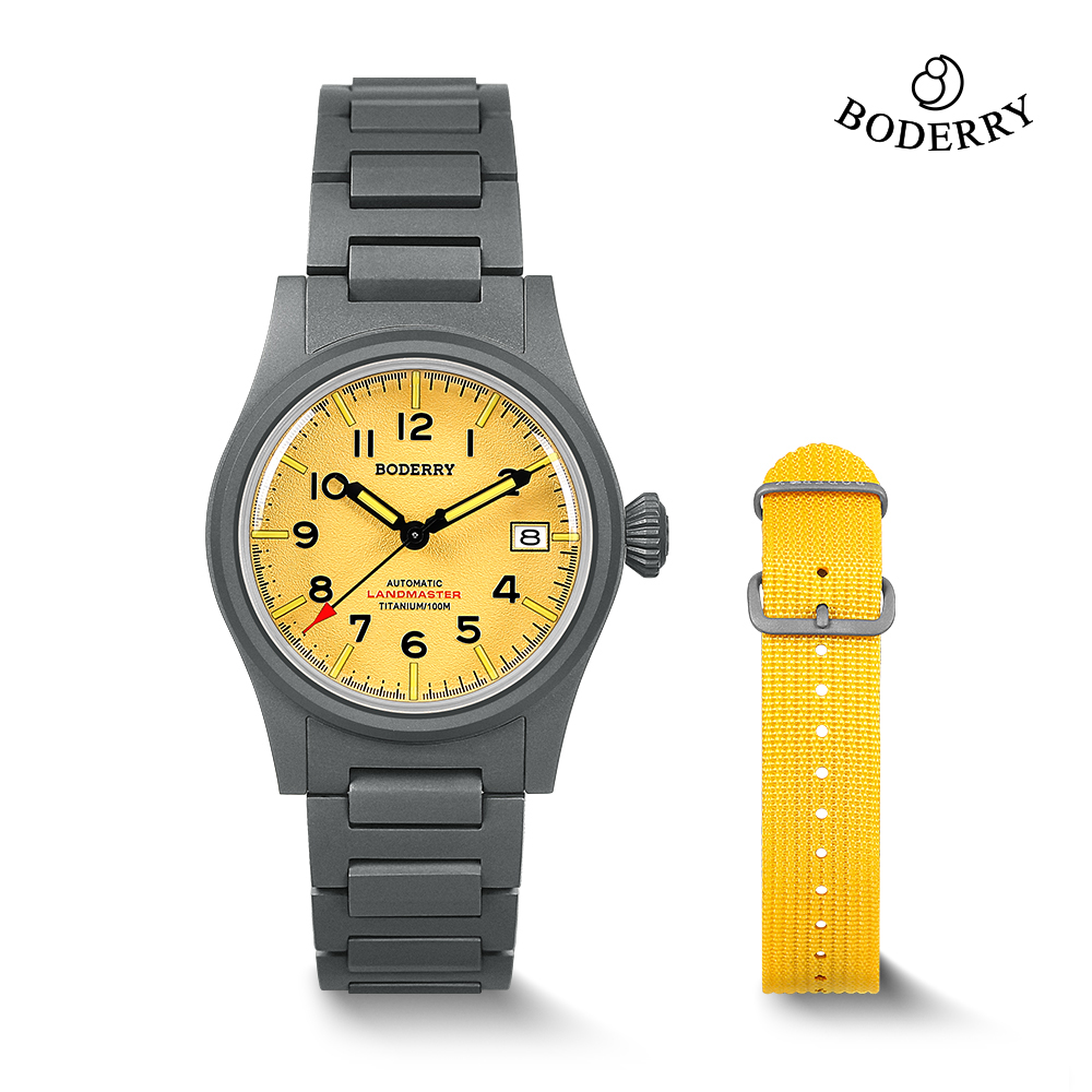 Outdoor Sport Field - Boderry LANDMASTER Field Titanium horloge 100M