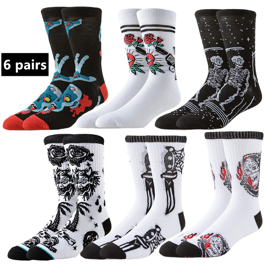 Outdoor Sport Dress - 6 paar heren dames sportsokken Street
