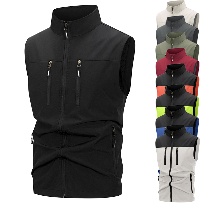 Outdoor Sport Windbreaker - Lichtgewicht softshell-vest voor heren met ritszakken